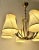 Vintage Pendant Light in Brass with Silk Shades by Josef Frank, 1955 For Sale - Image 12 of 17