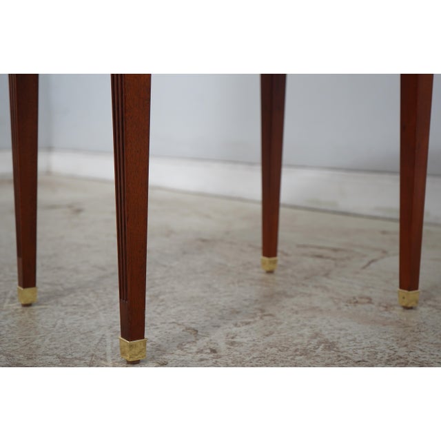 Pair of Baker Mahogany Drop Leaf Pembroke Tables For Sale - Image 9 of 18