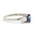 Stones: sapphire, 1 stone oval 7 x 5 mm approximately 1 total carat diamonds, 8 stones princess cut 1.6 - 1.75 mm...