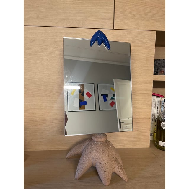 1990s Postmodern Standing Table Mirror in the Style of Garouste & Bonetti, France, 1990s For Sale - Image 5 of 18