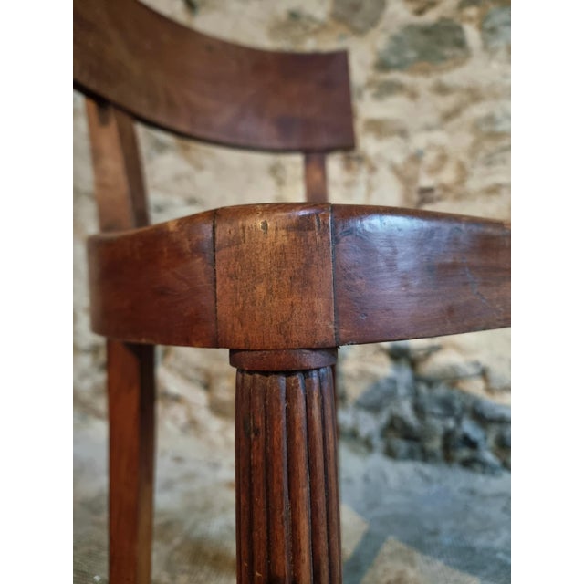 Wood Antique French Beechwood Chair, Early 1900s For Sale - Image 7 of 17