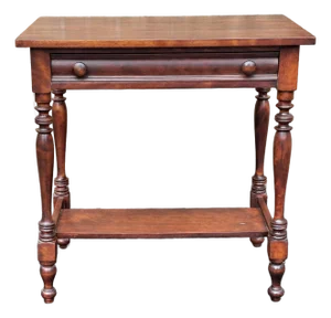 Early 18th Century Late Federal Style Mahogany Two-Tier Side Table