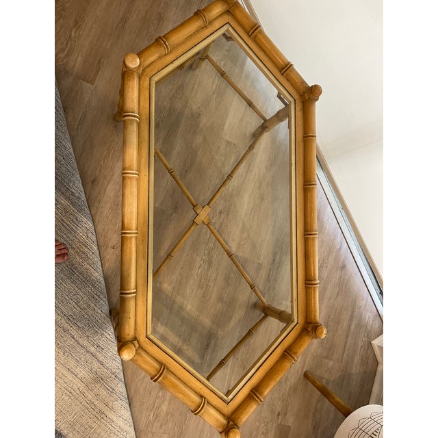 Vintage Allegro Octagonal Coffee Table Attributed to Thomasville For Sale - Image 11 of 12