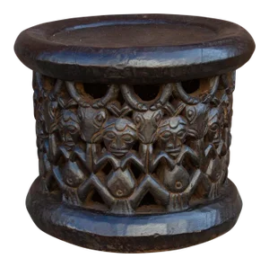 Antique Tribal Bagongle Ceremonial Stool