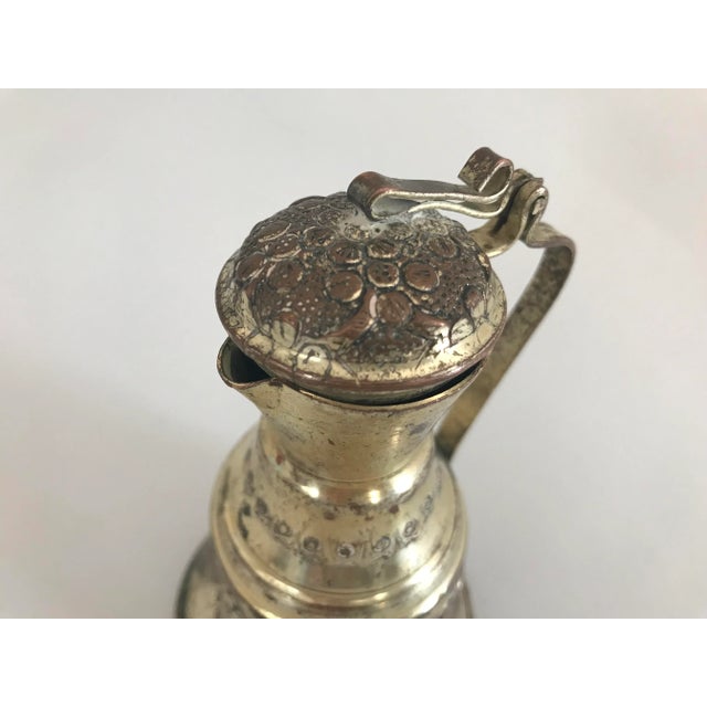 Vintage Turkish Copper Tea Kettle For Sale - Image 4 of 11