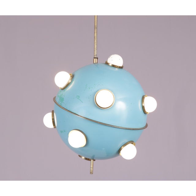 Pendant Lamp Model 551 Oscar Torlasco for Lumi, Italy, 1960s For Sale - Image 12 of 12