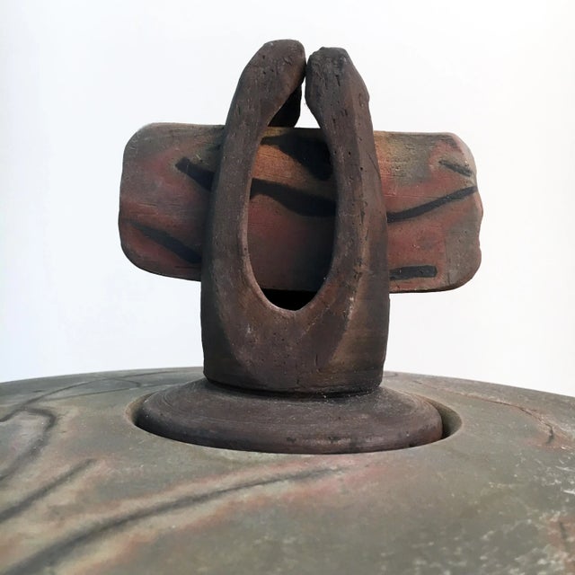 Ceramic Raku Studio Pottery Art, 1973 For Sale - Image 7 of 9