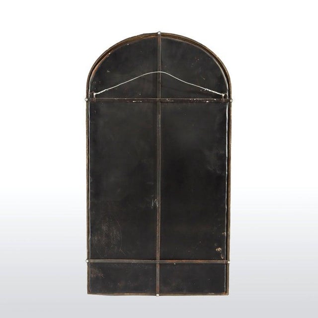 1910s Antique Oscar Bach Bronze Gothic Mirror With Wind God Mask C1910 For Sale - Image 5 of 8