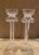 1980s Pair of 1980s Hand Blown Glass Candlesticks, Corinthian Column Style Fluted Glass With Candle Cup Holder on Top For Sale - Image 5 of 9