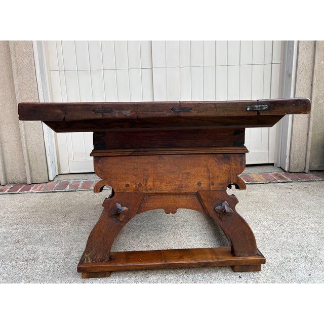 Antique French Butcher Block Baker’s Table Pétrin Farmhouse Kitchen Island C1790 For Sale - Image 16 of 18