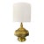 Mid 20th Century Moroccan Moorish Engraved Brass Oil Lamp-Form Table Lamp For Sale