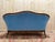 Louis Philippe Sofa in Blue Velvet For Sale - Image 6 of 9