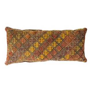 Early 20th Century Caucasian Sumak Kilim Pillow For Sale