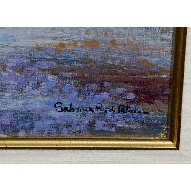 Sabrina R. DePatran "Restaurant" French City Scene Original Oil Painting For Sale - Image 4 of 4