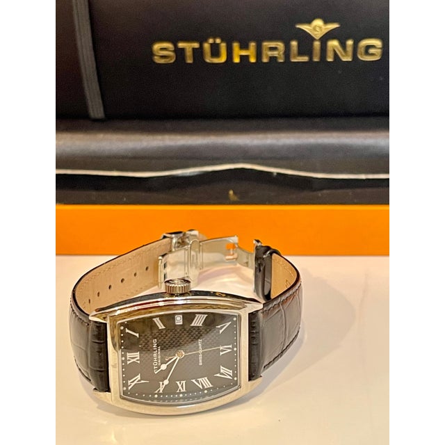 Stuhrling Brand New Watch with Box Paper and Leather Belt For Sale - Image 4 of 18