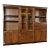 Bernhardt 3 Piece Modular Asian Bookcase Wall Unit With China Cabinet For Sale