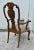 Walnut Queen Anne Armchair Desk Dining Chair Brass Stud Accents Vintage 1960s For Sale - Image 10 of 12