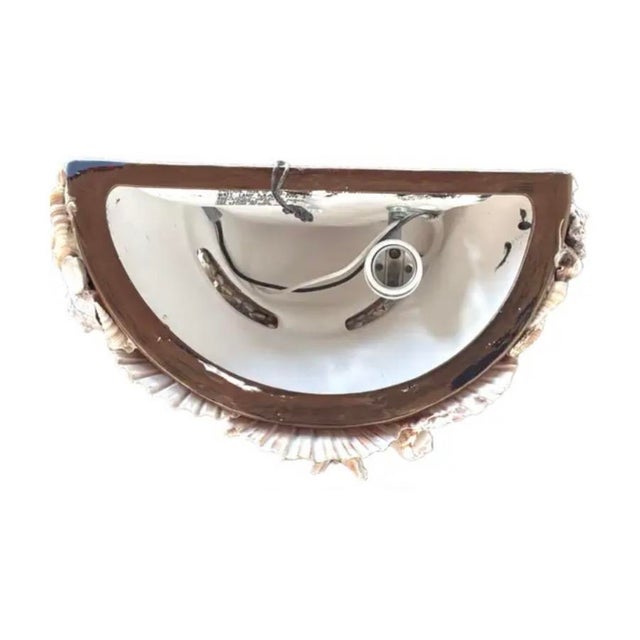 Vintage Pair of Shell-Encrusted Wall Sconces For Sale In Tampa - Image 6 of 13