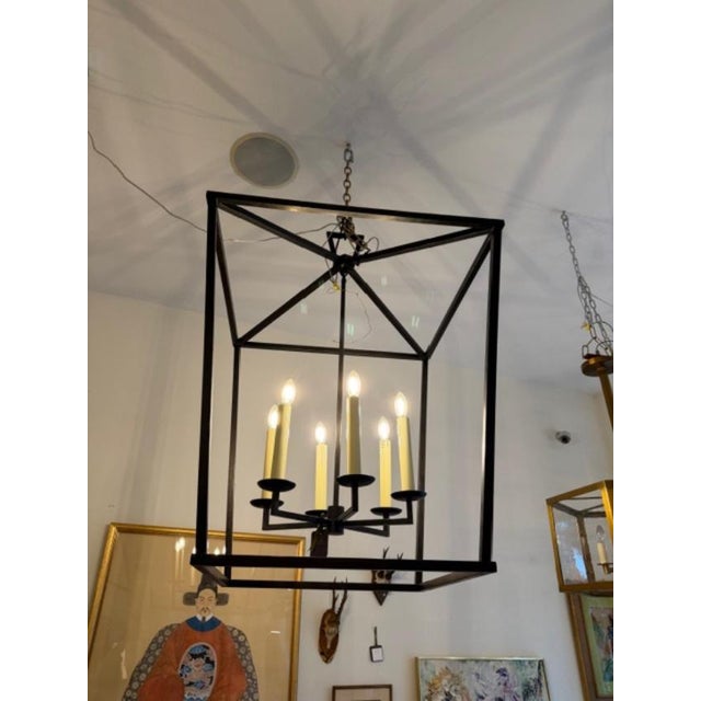 2020s Visual Comfort X Large Darlana Bronze Lantern For Sale - Image 5 of 5