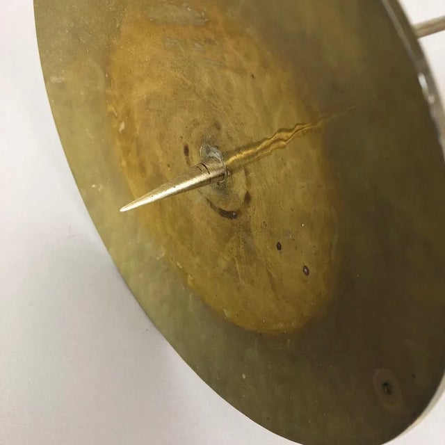 Modernist Sculptural Brutalist Floor Brass Candleholder, Germany, 1950s For Sale - Image 17 of 18