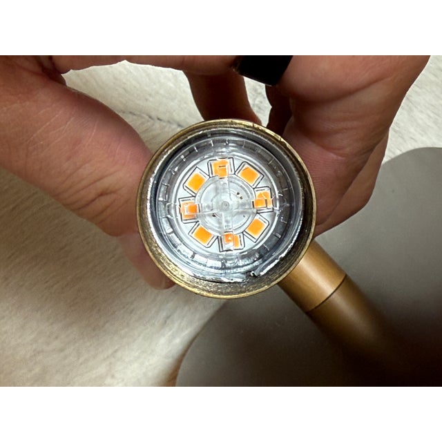Metal Restoration Hardware Rousseau Sconce, Vintage Brass For Sale - Image 7 of 12