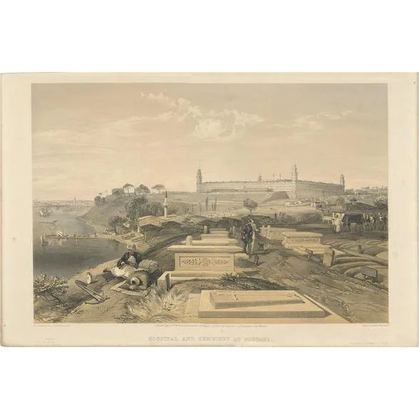 Colnaghi, Hospital and Cemetery at Scutari, 1856, Paper For Sale