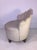 Art Deco Modernist Peacock Back Upholstered Barrel Chair by Gilbert Rohde For Sale In Philadelphia - Image 6 of 9