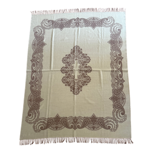 Restoration Hardware Wool Medallion Throw, Made in Italy