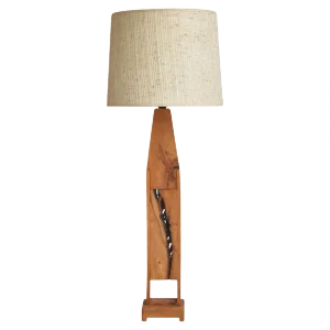 Pinewood Table Lamp, Scandinavia, 1970s