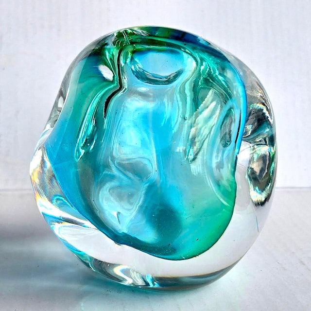 2000 - 2009 Vintage Art Glass Paper Weight by Jacqueline Terpins For Sale - Image 5 of 16