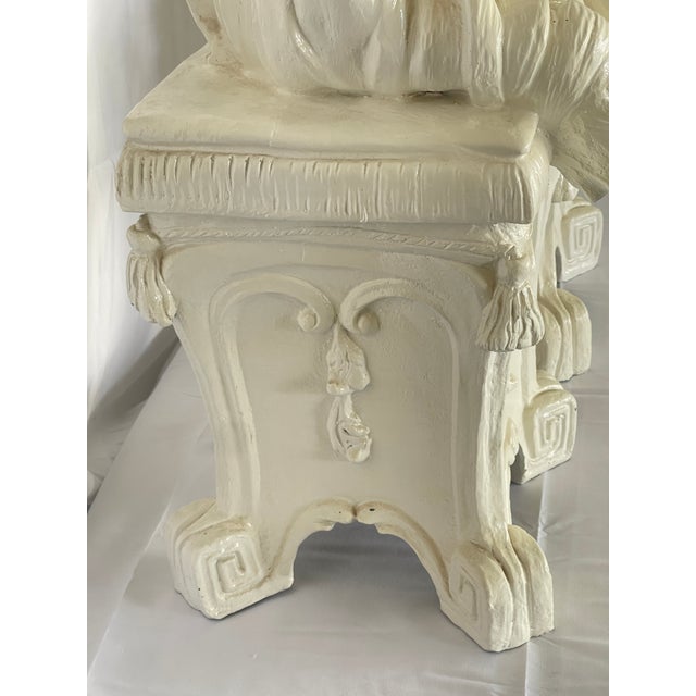 Pair White Chinoiserie Figures, 1960s For Sale - Image 18 of 18
