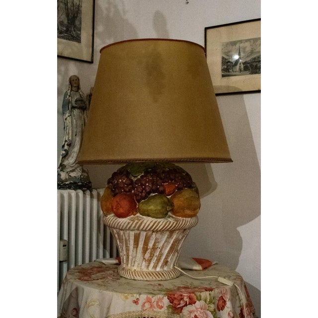 White Italian Como Lamp in Porcelain, 1970s For Sale - Image 8 of 18