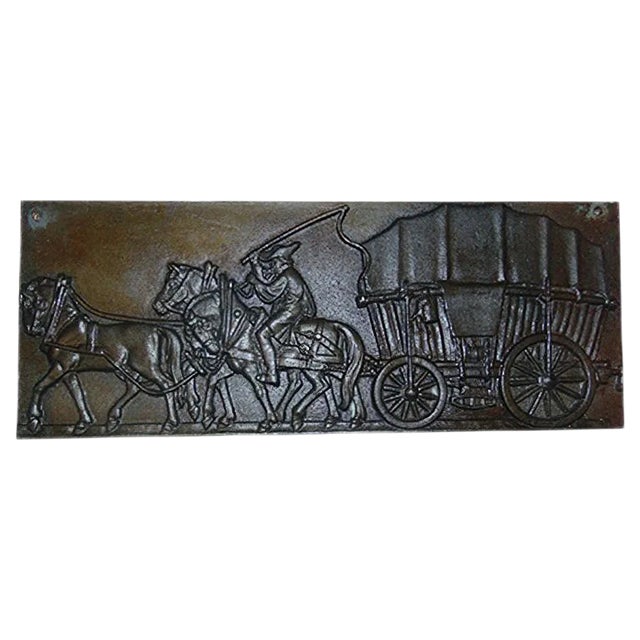 Cast Iron Advertising Sign, 1970s For Sale