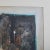 1960s French Black + Blue Framed Abstract Painting, 1960s For Sale - Image 5 of 11