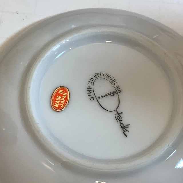 Vintage LaGardo Tackett for Schmid Porcelain Espresso Demitasse Cup & Saucer Set- 12 Pieces For Sale - Image 9 of 10