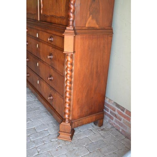 Biedermeier Mahogany Wooden Cabinet For Sale - Image 5 of 14