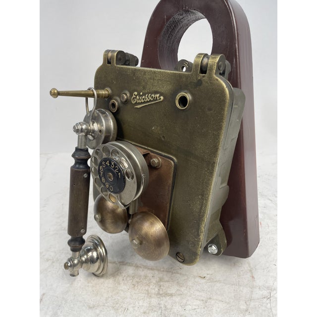 Mid-Century Modern Bronze on-Board Telephone from Ericsson, 1940s For Sale - Image 3 of 18