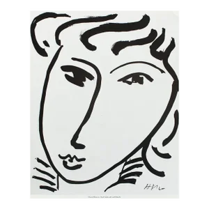 1987 After Henri Matisse for Verve, "Head", Second Edition Print