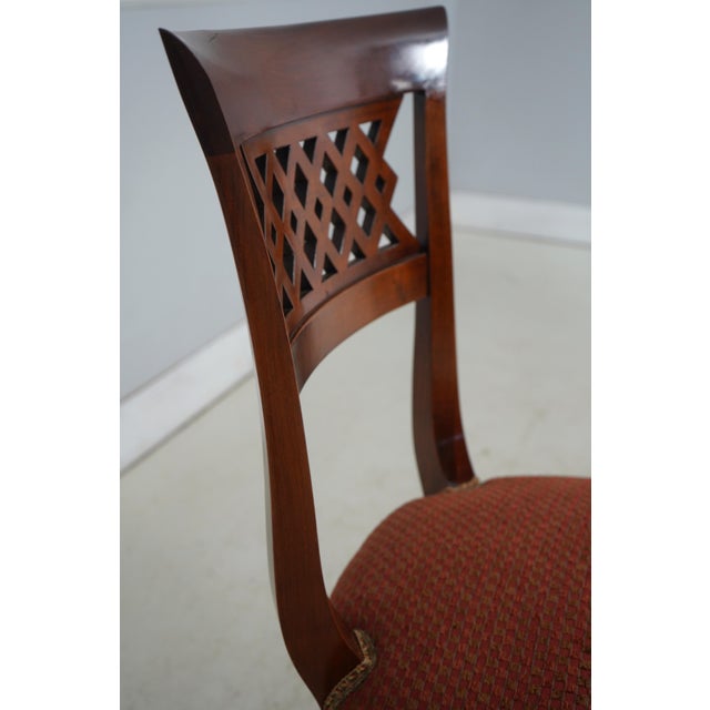 Set of 6 Italian Svevo Neoclassical Dining Room Chairs For Sale In Philadelphia - Image 6 of 18