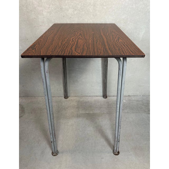 Vintage Industrial Steel and Composite School Desk, 1960s For Sale - Image 12 of 18