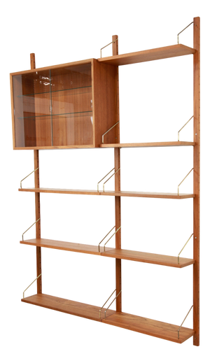 Royal System Shelving System in Teak by Poul Cadovius, 1960s, Set of 12