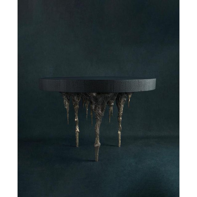 Disenchanted Table in Cast Bronze by William Guillon For Sale - Image 10 of 11