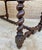 French Carved Wood Writing Table With Barley Twist Legs, Mid-20th Century For Sale - Image 13 of 17