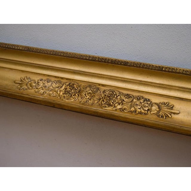 Antique Biedermeier Gilded Picture Frame For Sale - Image 3 of 10