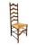 English Ladder Back Accent Chair With Rush Seat For Sale - Image 9 of 9