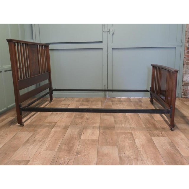 1900 - 1909 Edwardian Bur Walnut Double Bed, 1900 For Sale - Image 5 of 7