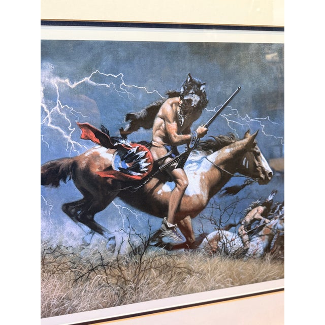 1980s 1980s Frank C McCarthy When Omens Turn Bad Limited Edition Print Native American Western Art For Sale - Image 5 of 8