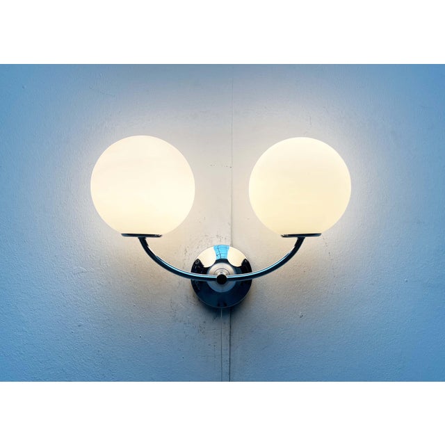 Mid-Century Modern Swiss Space Age Type 1804 Chrome Sconce by E.R. Nele for Temde, 1960s For Sale - Image 4 of 18