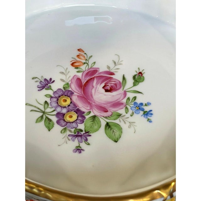 Von Schierholz Germany C. 1930–1945 Porcelain 4 Cherubs Handmalerei Centerpiece For Sale In Dallas - Image 6 of 17