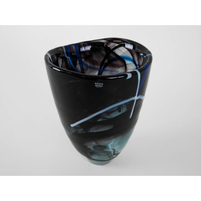 Glass Swedish Glass Vase by Anna Ehrner for Kosta Boda, 1980s For Sale - Image 7 of 9
